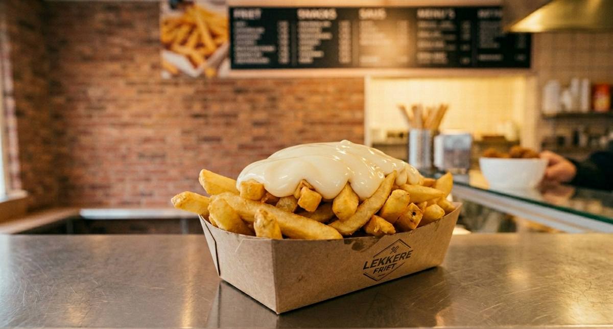 De Snelle Hap — concept-impressie van een snackbar met voice-bestelling